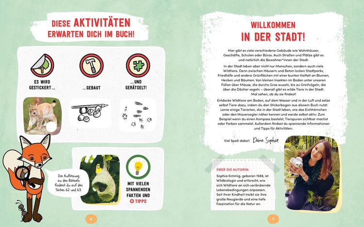 Produktbild: Wilde Tiere in der Stadt &ndash; Das Natur-Mitmachbuch