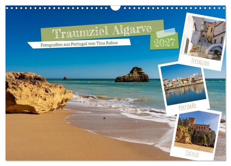 Produktbild: Traumziel Algarve (Wandkalender 2027 DIN A3 quer), CALVENDO Monatskalender