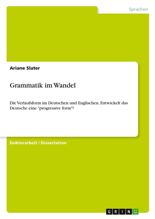 Produktbild: Grammatik im Wandel