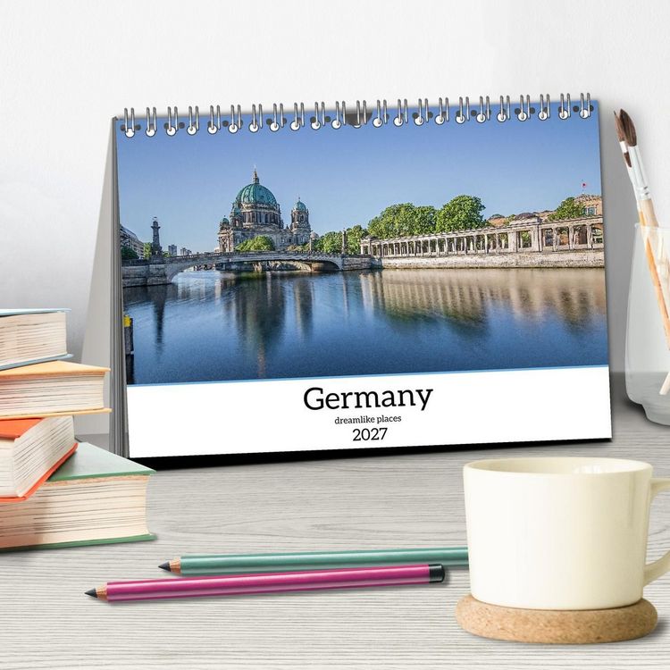 Produktbild: Germany dreamlike places (Desk Calendar 2027 DIN A5 landscape), CALVENDO 12 Month DeskCalendar