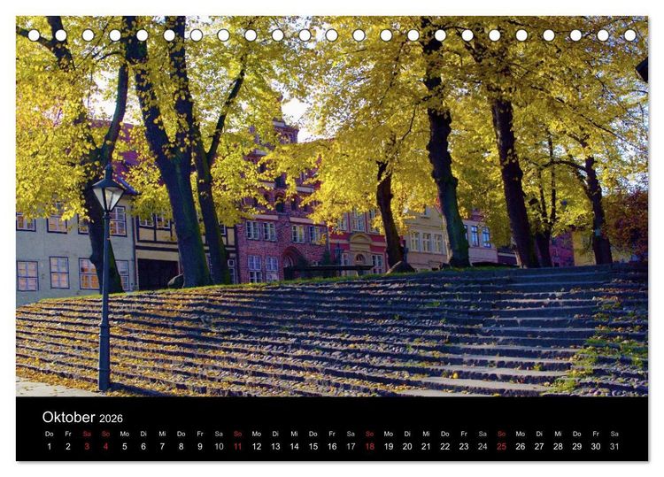 Produktbild: L&uuml;neburg und die L&uuml;neburger Heide (Tischkalender 2026 DIN A5 quer), CALVENDO Monatskalender