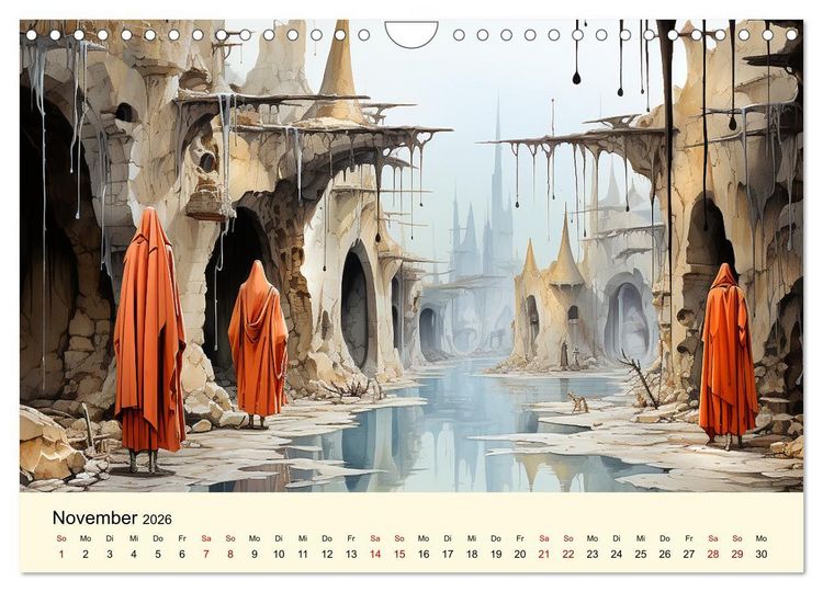 Produktbild: Surreale W&uuml;ste (Wandkalender 2026 DIN A4 quer), CALVENDO Monatskalender