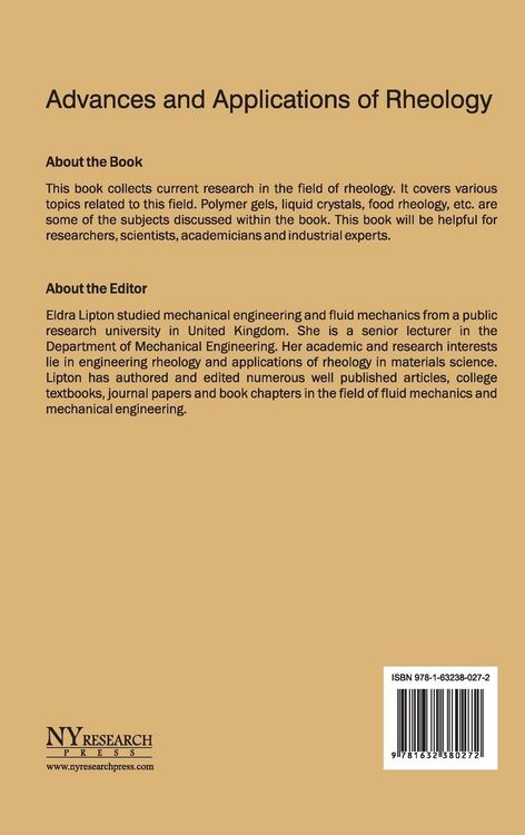 Produktbild: Advances and Applications of Rheology
