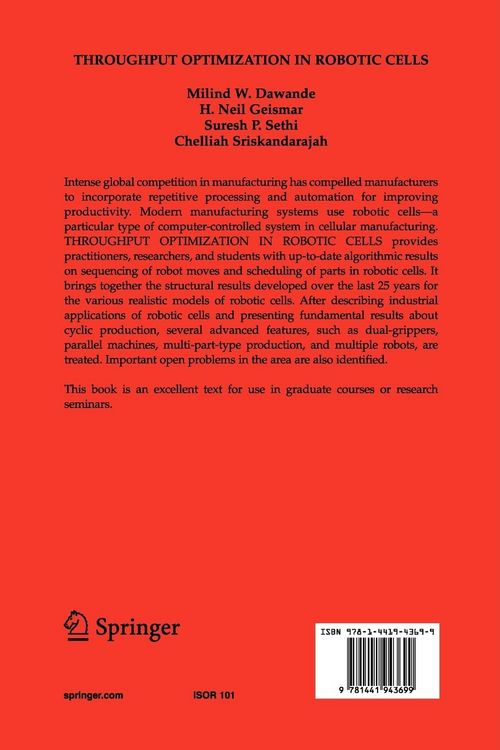 Produktbild: Throughput Optimization in Robotic Cells
