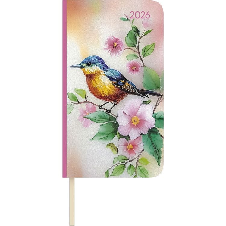 Bild vom Artikel Lady Journal Slim Bird 2026 - Taschen-Kalender 9x15,6 cm - Weekly - 128 Seiten - Notiz-Buch - mit Info- und Adressteil - Alpha Edition vom Autor Alpha Edition