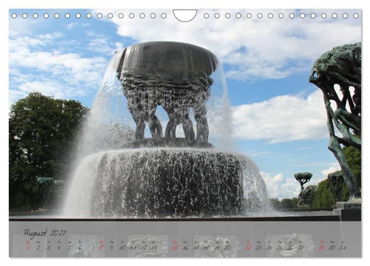 Produktbild: Vigeland (Wandkalender 2027 DIN A4 quer), CALVENDO Monatskalender