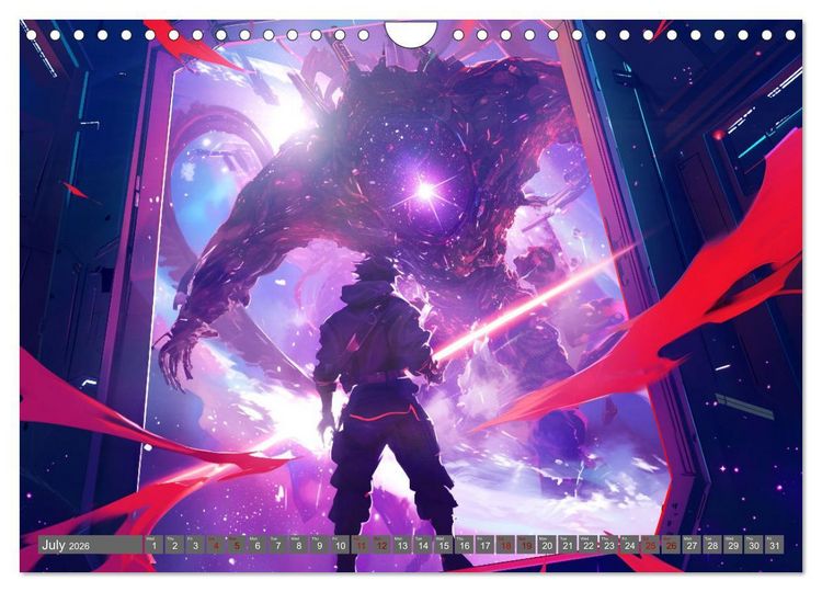 Produktbild: Starlight Warriors (Wall Calendar 2026 DIN A4 landscape), CALVENDO 12 Month Wall Calendar