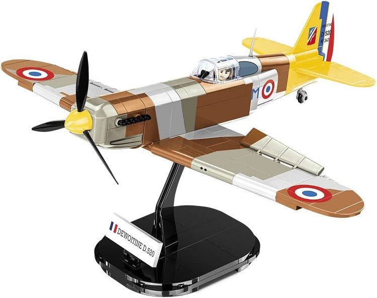 Produktbild: COBI Historical Collection 5734 - Dewoitine D.520, Jagdflugzeug, WWII, Bauset