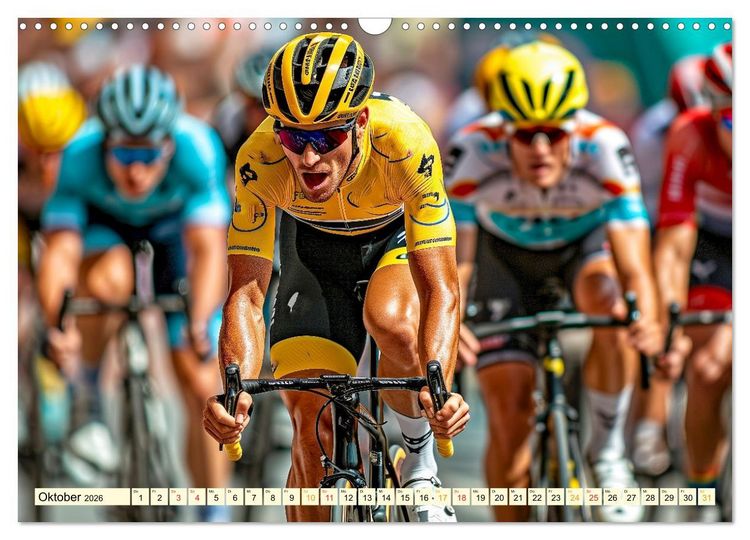 Produktbild: Radrennen - tolle Momente (Wandkalender 2026 DIN A3 quer), CALVENDO Monatskalender