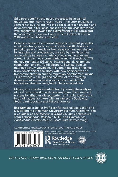 Produktbild: The Politics of Reconstruction and Development in Sri Lanka