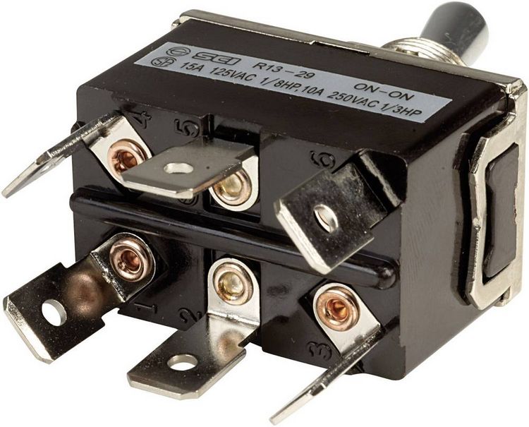 Produktbild: SCI R13-29B Kippschalter 250 V/AC 10A 2 x Ein/Ein rastend 1St.