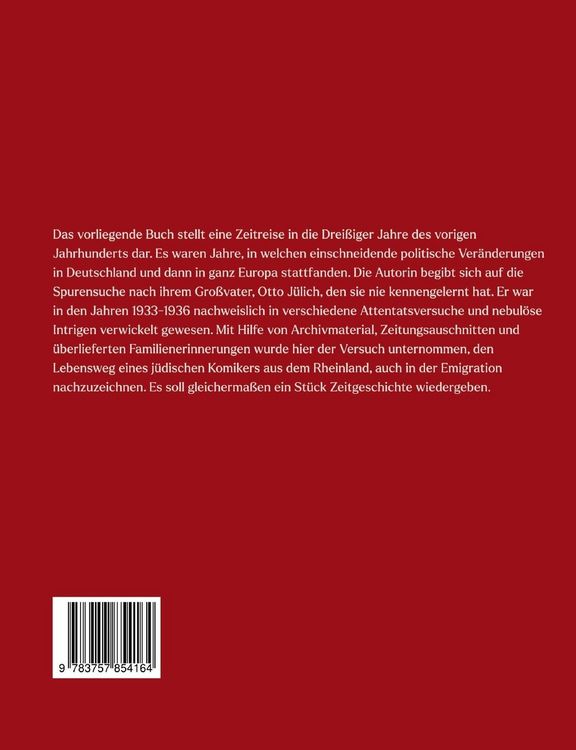 Produktbild: Ein Emigrant der Dreissiger Jahre