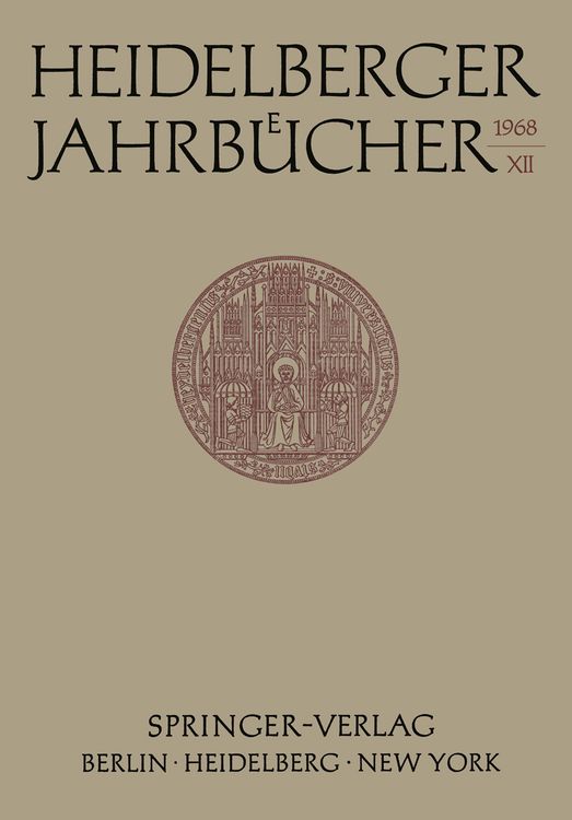 Produktbild: Heidelberger Jahrb&uuml;cher