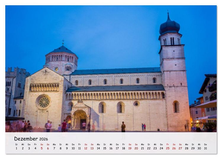 Produktbild: Trient - Hauptstadt des Trentino (Tischkalender 2026 DIN A5 quer), CALVENDO Monatskalender