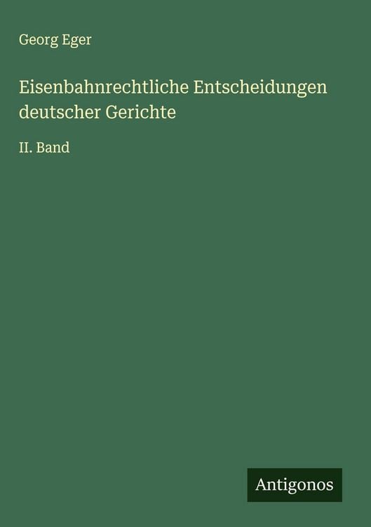 Produktbild: Eisenbahnrechtliche Entscheidungen deutscher Gerichte