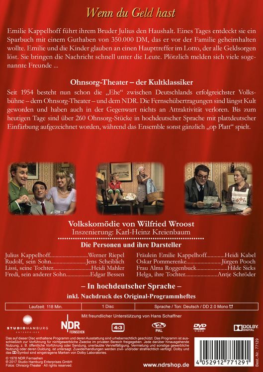 Produktbild: Ohnsorg Theater - Wenn du Geld hast