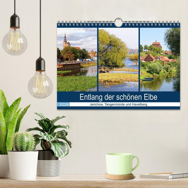 Produktbild: Entlang der sch&ouml;nen Elbe - Jerichow, Tangerm&uuml;nde und Havelberg (Wandkalender 2026 DIN A4 quer), CALVENDO Monatskalender