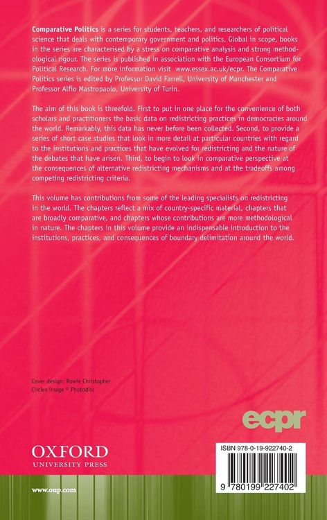 Produktbild: Redistricting in Comparative Perspective