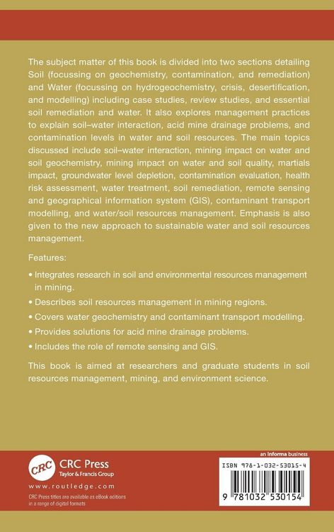 Produktbild: Mining Impact on Soil and Water Resources