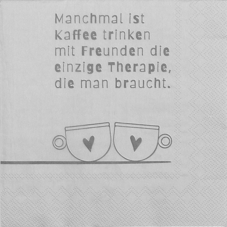 Produktbild: R&auml;der Serviette "Manchmal ist Kaffee trinken&hellip;"
