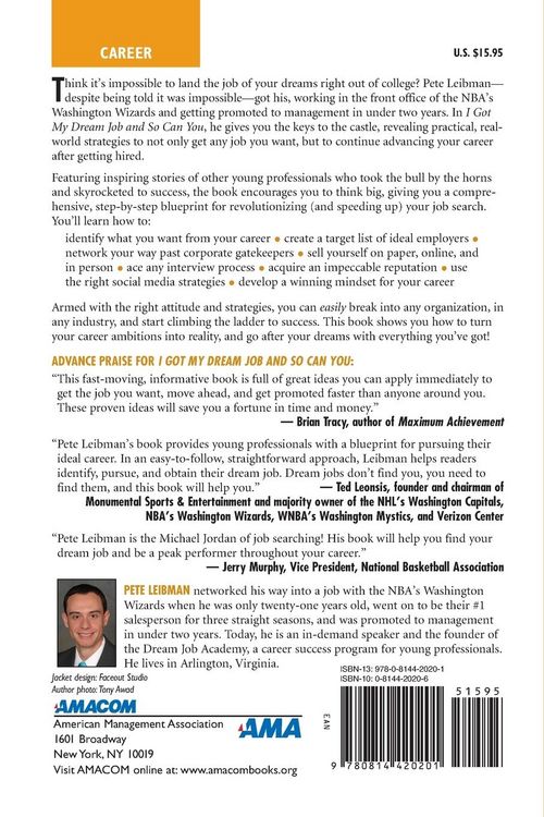 Produktbild: The I Got My Dream Job and So Can You Softcover