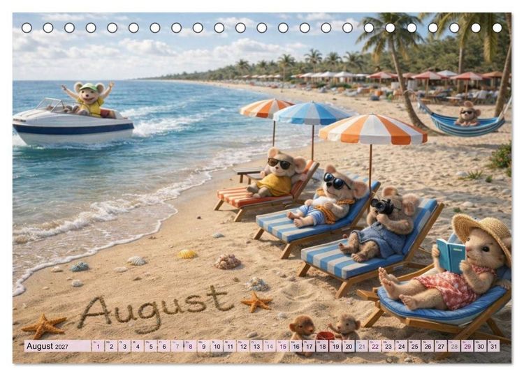 Produktbild: M&auml;usli Kalender (Tischkalender 2027 DIN A5 quer), CALVENDO Monatskalender