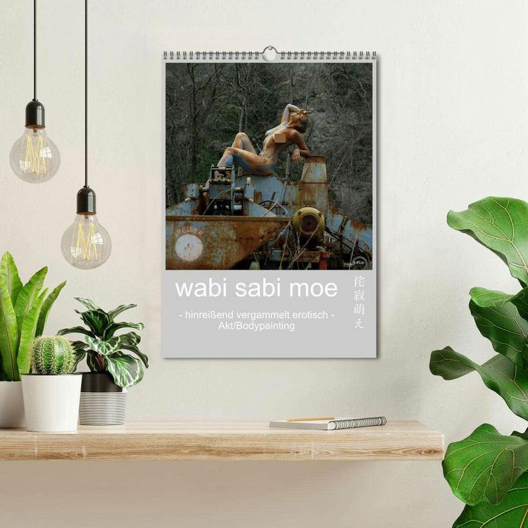 Produktbild: wabi sabi moe - hinrei&szlig;end vergammelt erotisch - Akt/Bodypainting (Wandkalender 2026 DIN A3 hoch), CALVENDO Monatskalender