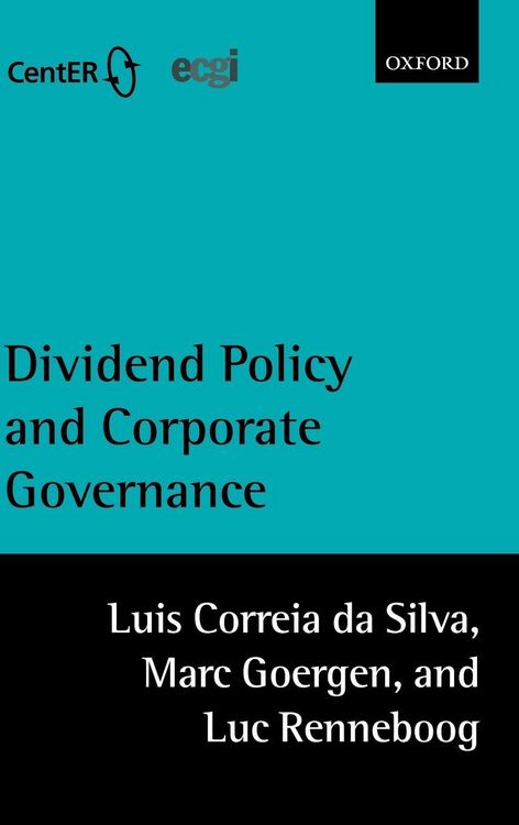 Produktbild: Dividend Policy and Corporate Governance