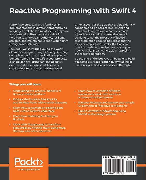 Produktbild: Reactive Programming with Swift 4
