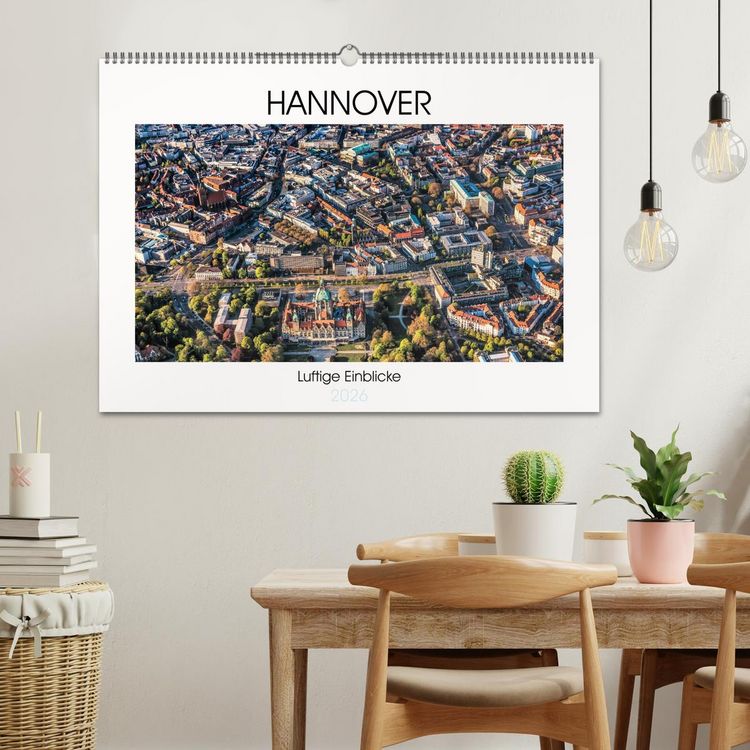 Produktbild: Hannover - Luftige Einblicke (Wandkalender 2026 DIN A2 quer), CALVENDO Monatskalender