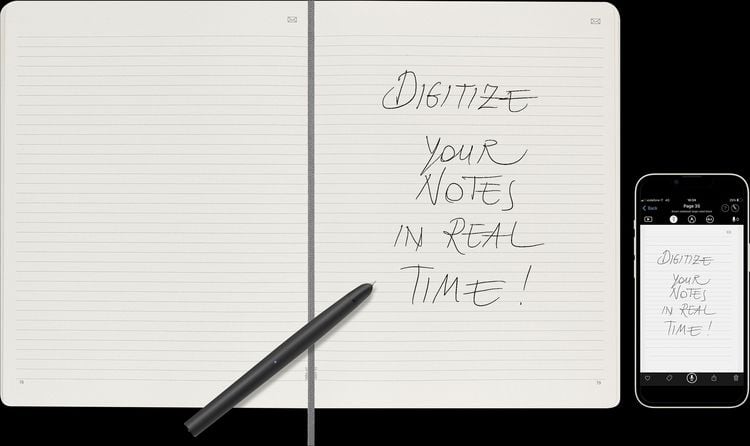Produktbild: Moleskine Smart Notebook, Extra Large, Ruled, Black, Soft Cover (7.5 x 10)