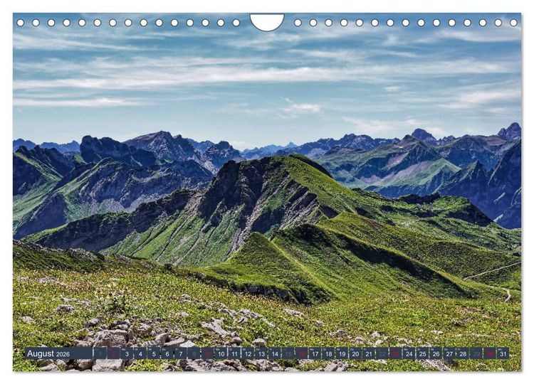 Produktbild: Allg&auml;uer Bergidyll (Wandkalender 2026 DIN A4 quer), CALVENDO Monatskalender