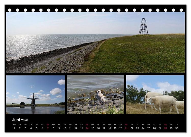 Produktbild: Texel, eine Perle Hollands (Tischkalender 2026 DIN A5 quer), CALVENDO Monatskalender