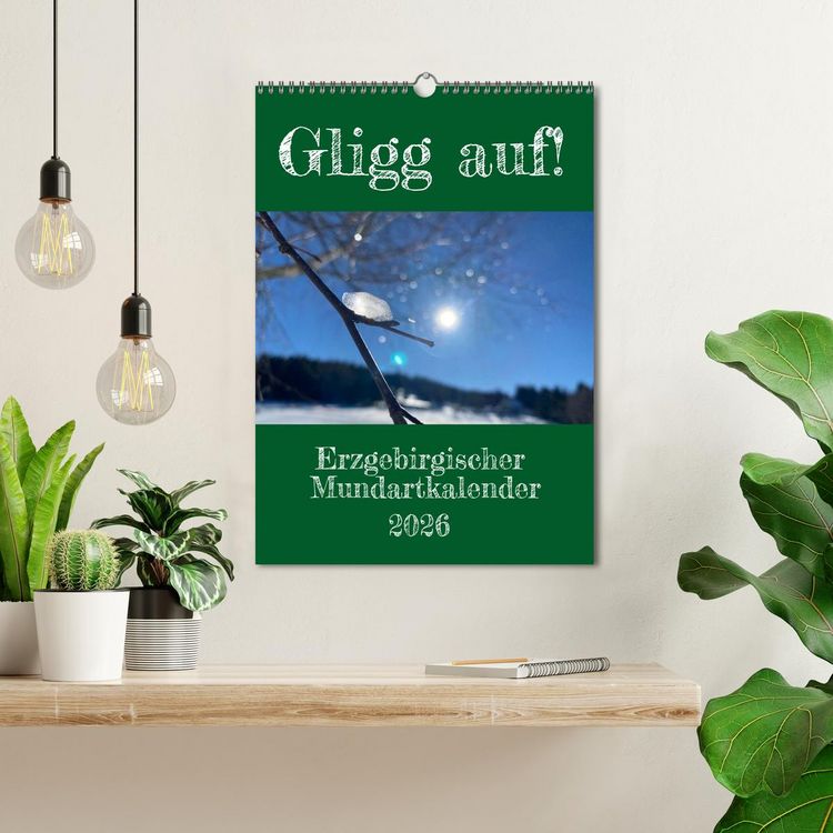 Produktbild: Erzgebirgischer Mundartkalender (Wandkalender 2026 DIN A3 hoch), CALVENDO Monatskalender