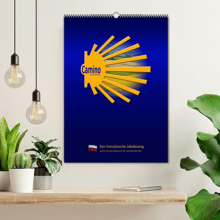 Produktbild: Jakobsweg Via Podiensis (Wandkalender 2026 DIN A2 hoch), CALVENDO Monatskalender