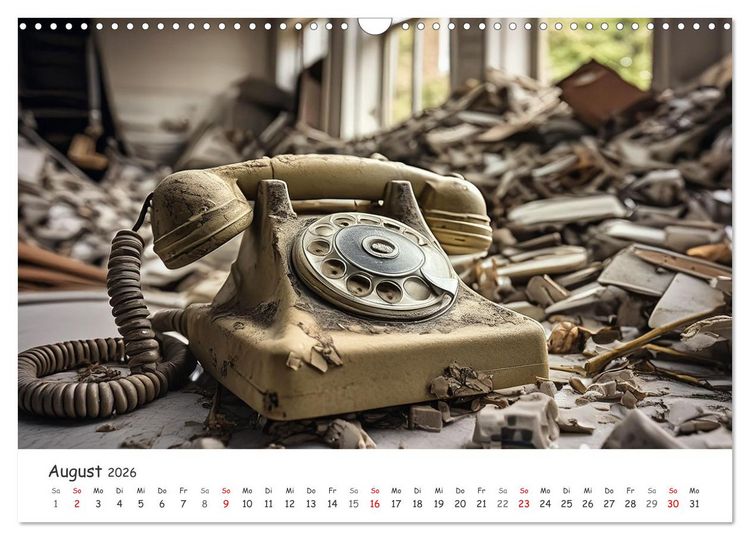 Produktbild: KI - Lost Places aus dem Rechner (Wandkalender 2026 DIN A3 quer), CALVENDO Monatskalender