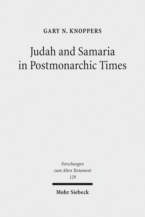 Produktbild: Judah and Samaria in Postmonarchic Times