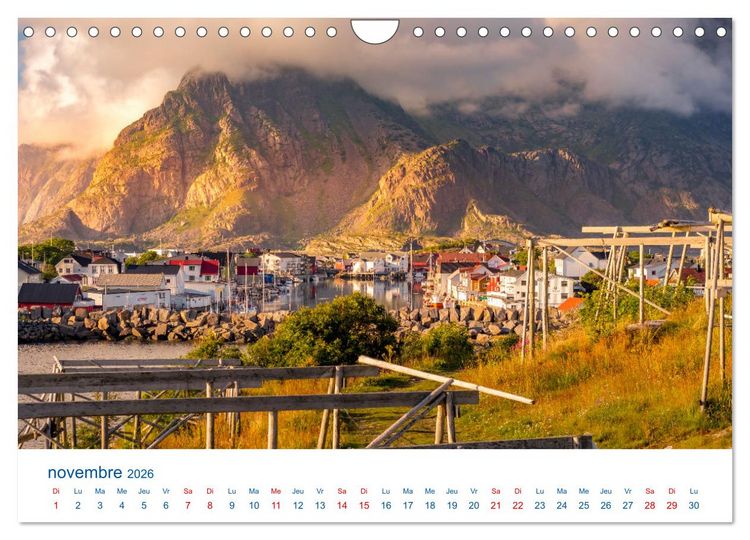 Produktbild: Un &eacute;t&eacute; aux Iles Lofoten (Calendrier mural 2026 DIN A4 vertical), CALVENDO calendrier mensuel