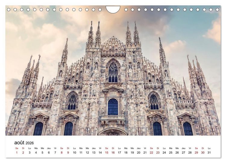 Produktbild: Merveilleuse Italie (Calendrier mural 2026 DIN A4 vertical), CALVENDO calendrier mensuel