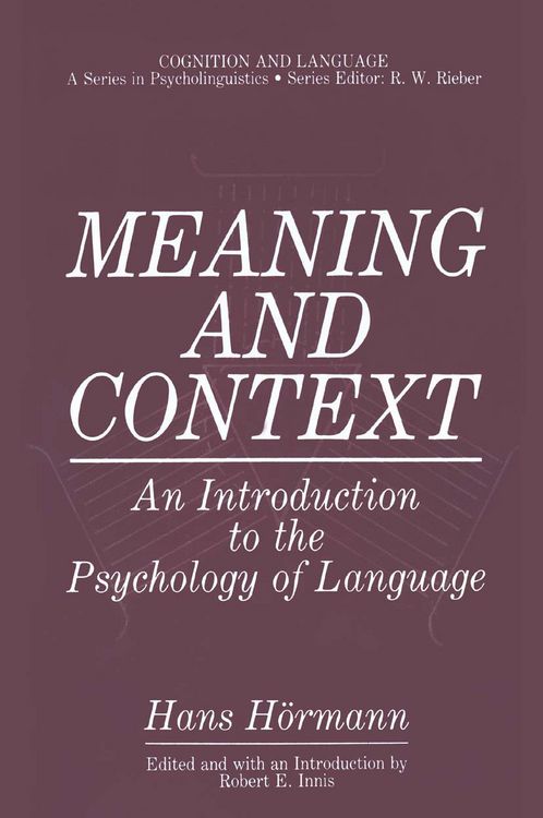 Produktbild: Meaning and Context