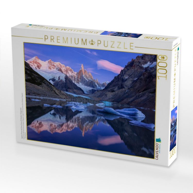 Produktbild: CALVENDO Puzzle Laguna Torre mit Cerro Torre, El Chalt&eacute;n, Patagonien | 1000 Teile Lege-Gr&ouml;&szlig;e 64x48cm Foto-Puzzle f&uuml;r gl&uuml;ckliche Stunden