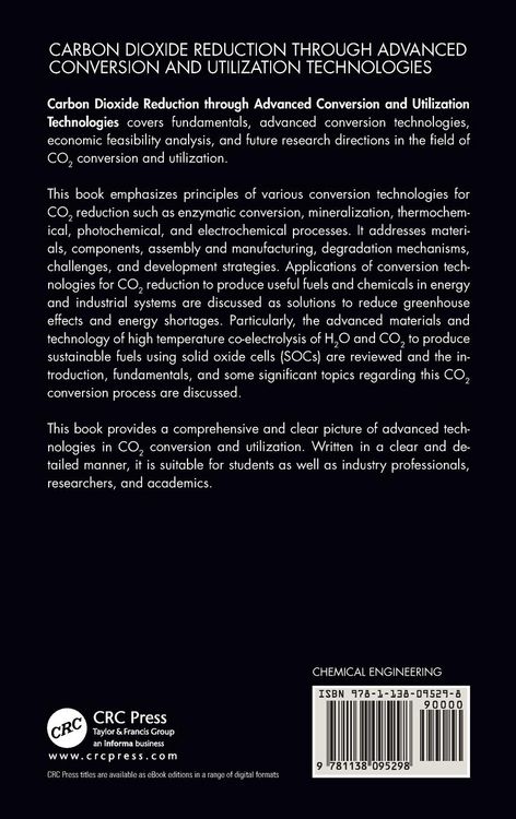 Produktbild: Carbon Dioxide Reduction through Advanced Conversion and Utilization Technologies