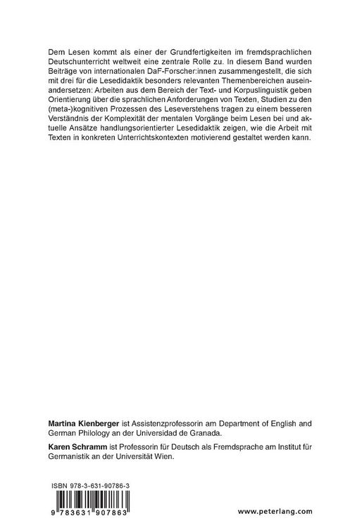 Produktbild: Lesedidaktik Deutsch als Fremdsprache