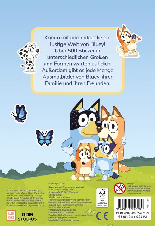 Produktbild: Bluey: Superstarker Sticker- und Malspa&szlig;