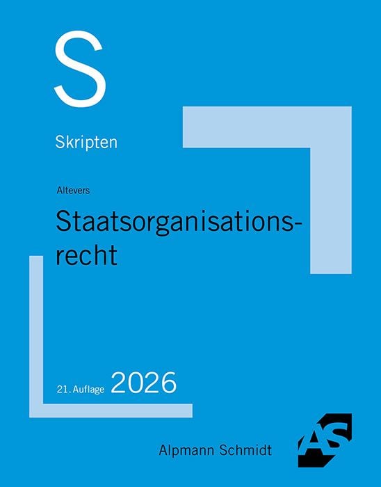 Produktbild: Skript Staatsorganisationsrecht