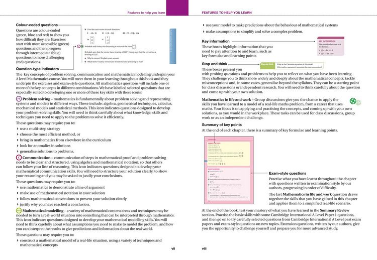 Produktbild: Cambridge International AS & A Level Mathematics Pure Mathematics 2 and 3 Student's Book