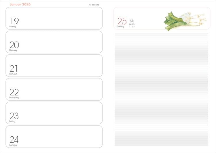 Produktbild: Lady Terminkalender A6 2026