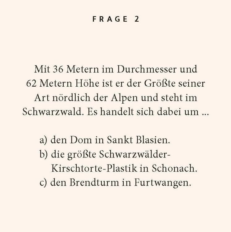 Produktbild: Schwarzwald-Quiz