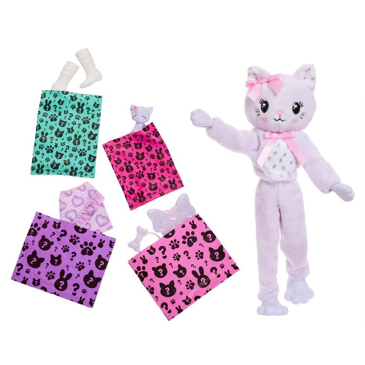 Produktbild: Barbie Cutie Reveal Sweet Bows - Lila K&auml;tzchen