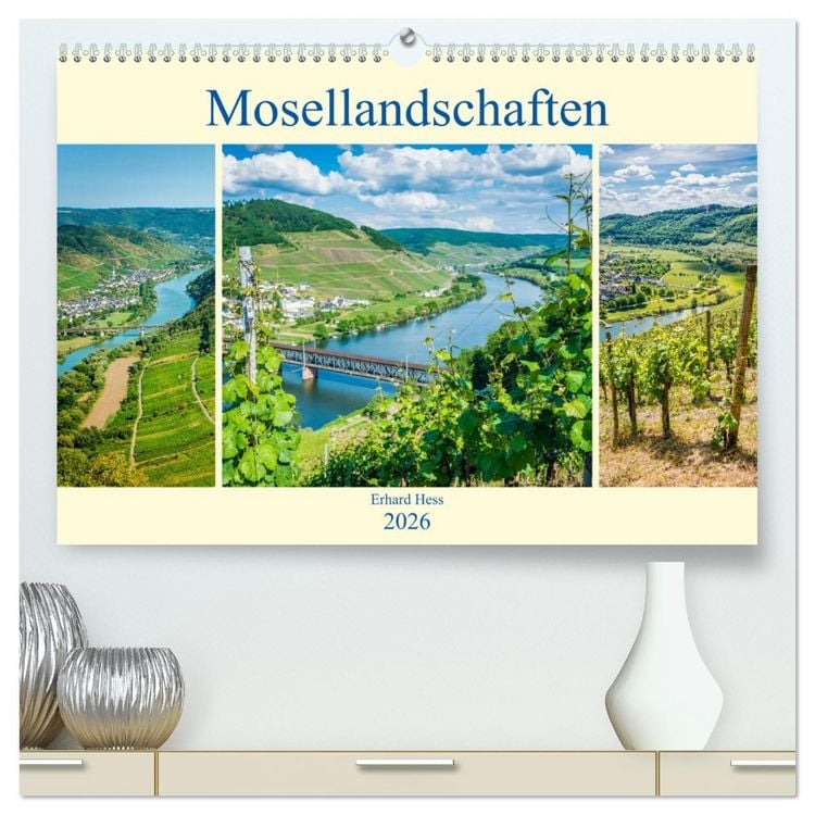 Produktbild: Mosellandschaften (hochwertiger Premium Wandkalender 2026 DIN A2 quer), Kunstdruck in Hochglanz